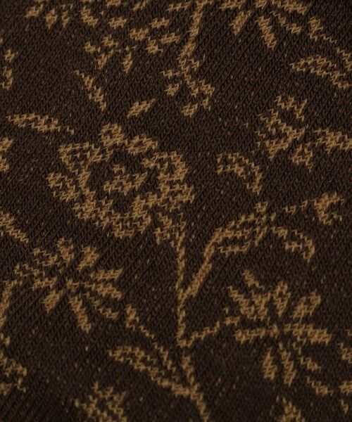 LAURA ASHLEY / ローラ アシュレイ ソックス | フォックス刺繍 レーヨンシルク混 クルーソックス | 詳細5