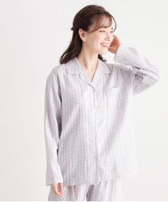 ローラアシュレイ ルームウェア　ダブルガーゼ　ゆったりサイズ ローラ アシュレイ LAURA ASHLEY 綿100％ ダブルガーゼ使用
