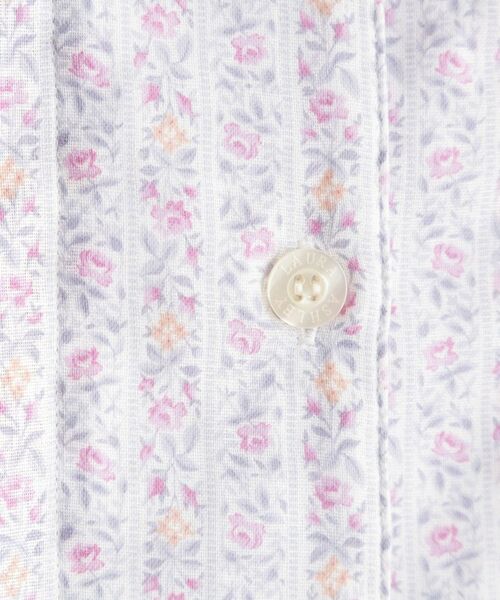 LAURA ASHLEY / ローラ アシュレイ ルームウェア | 綿100％ ダブルガーゼ使用 「タロントンストライプ」柄 パジャマ | 詳細14