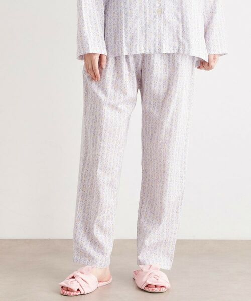 LAURA ASHLEY / ローラ アシュレイ ルームウェア | 綿100％ ダブルガーゼ使用 「タロントンストライプ」柄 パジャマ | 詳細18