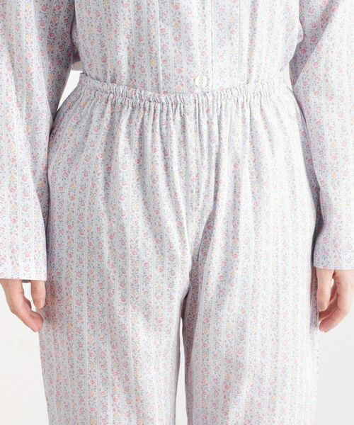 LAURA ASHLEY / ローラ アシュレイ ルームウェア | 綿100％ ダブルガーゼ使用 「タロントンストライプ」柄 パジャマ | 詳細28