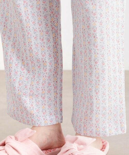 LAURA ASHLEY / ローラ アシュレイ ルームウェア | 綿100％ ダブルガーゼ使用 「タロントンストライプ」柄 パジャマ | 詳細30