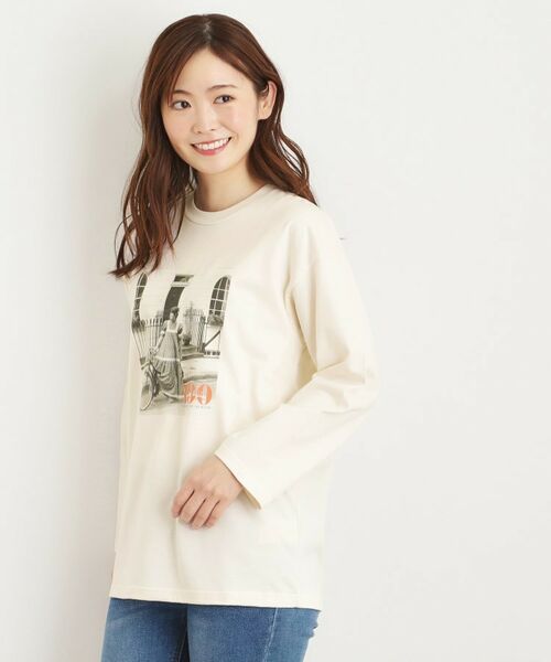 LAURA ASHLEY / ローラ アシュレイ Tシャツ | ローラ アシュレイ生誕100周年記念 枚数限定 サイクルガール フォトTシャツ | 詳細1