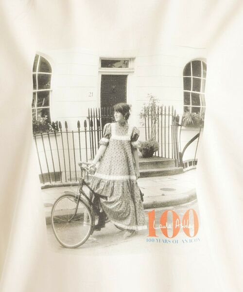 LAURA ASHLEY / ローラ アシュレイ Tシャツ | ローラ アシュレイ生誕100周年記念 枚数限定 サイクルガール フォトTシャツ | 詳細4