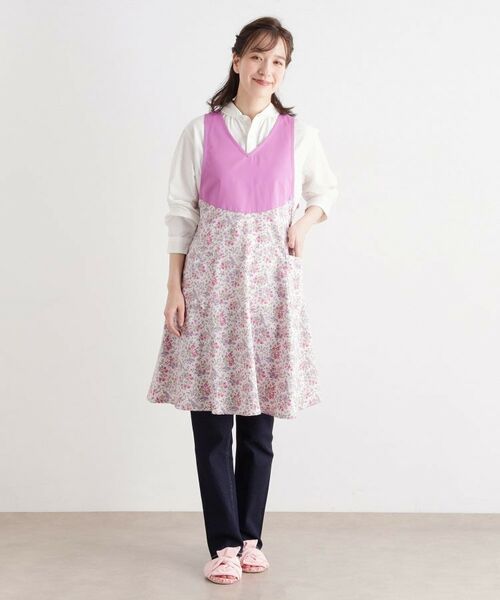 LAURA ASHLEY / ローラ アシュレイ インテリア・生活雑貨・ホビー・ステーショナリー | 【形態安定加工】エラビー フローラル柄 エプロン | 詳細8