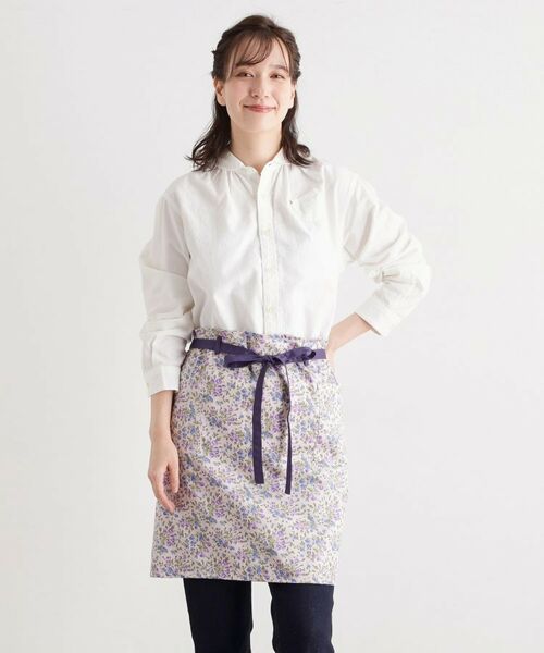 LAURA ASHLEY / ローラ アシュレイ インテリア・生活雑貨・ホビー・ステーショナリー | 【形態安定加工】エラビー フローラル柄 カフェ エプロン | 詳細12