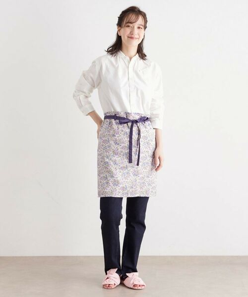 LAURA ASHLEY / ローラ アシュレイ インテリア・生活雑貨・ホビー・ステーショナリー | 【形態安定加工】エラビー フローラル柄 カフェ エプロン | 詳細13