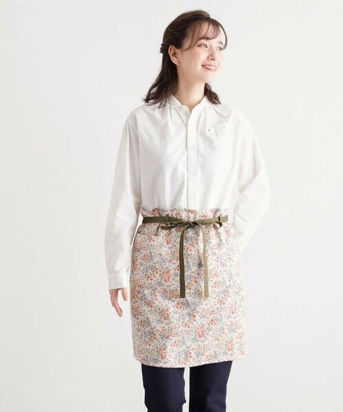 LAURA ASHLEY / ローラ アシュレイ インテリア・生活雑貨・ホビー・ステーショナリー | 【形態安定加工】エラビー フローラル柄 カフェ エプロン | 詳細3