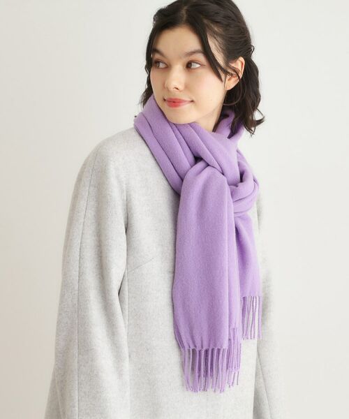 LAURA ASHLEY / ローラ アシュレイ マフラー・ショール・スヌード・ストール | 【カシミヤ混】無地ストール | 詳細4