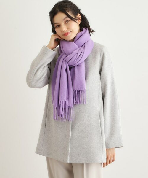 LAURA ASHLEY / ローラ アシュレイ マフラー・ショール・スヌード・ストール | 【カシミヤ混】無地ストール | 詳細5