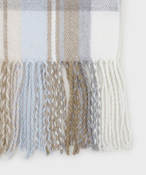 LAURA ASHLEY / ローラ アシュレイ マフラー・ショール・スヌード・ストール | ウール混チェックストール | 詳細2