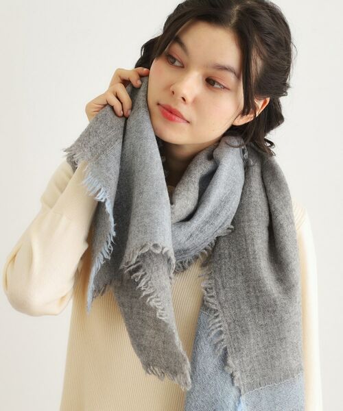 LAURA ASHLEY / ローラ アシュレイ マフラー・ショール・スヌード・ストール | 切り替えストール | 詳細4