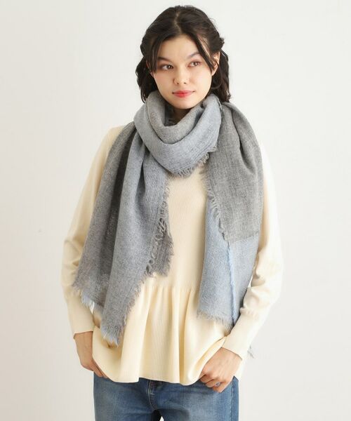 LAURA ASHLEY / ローラ アシュレイ マフラー・ショール・スヌード・ストール | 切り替えストール | 詳細5