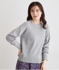 LAURA ASHLEY / ローラ アシュレイ ニット・セーター | 【洗える／同素材アイテムあり】求心ケーブル編み プルオーバーニット