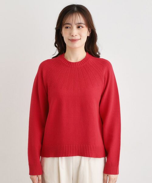 LAURA ASHLEY / ローラ アシュレイ ニット・セーター | 【洗える／同素材アイテムあり】求心ケーブル編み プルオーバーニット | 詳細13