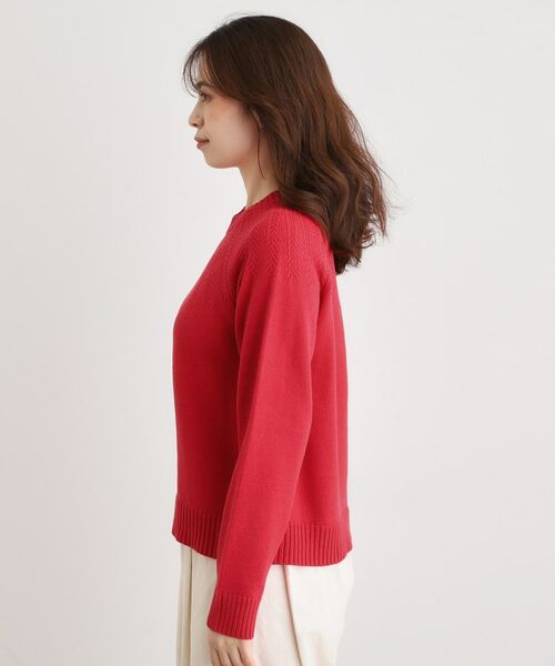 LAURA ASHLEY / ローラ アシュレイ ニット・セーター | 【洗える／同素材アイテムあり】求心ケーブル編み プルオーバーニット | 詳細14