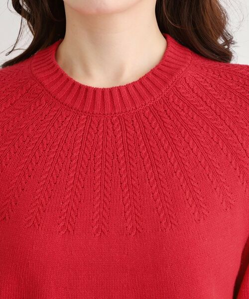 LAURA ASHLEY / ローラ アシュレイ ニット・セーター | 【洗える／同素材アイテムあり】求心ケーブル編み プルオーバーニット | 詳細16