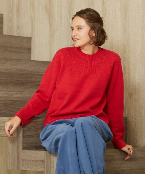 LAURA ASHLEY / ローラ アシュレイ ニット・セーター | 【洗える／同素材アイテムあり】求心ケーブル編み プルオーバーニット | 詳細20