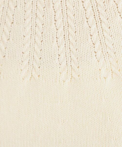 LAURA ASHLEY / ローラ アシュレイ ニット・セーター | 【洗える／同素材アイテムあり】求心ケーブル編み プルオーバーニット | 詳細4