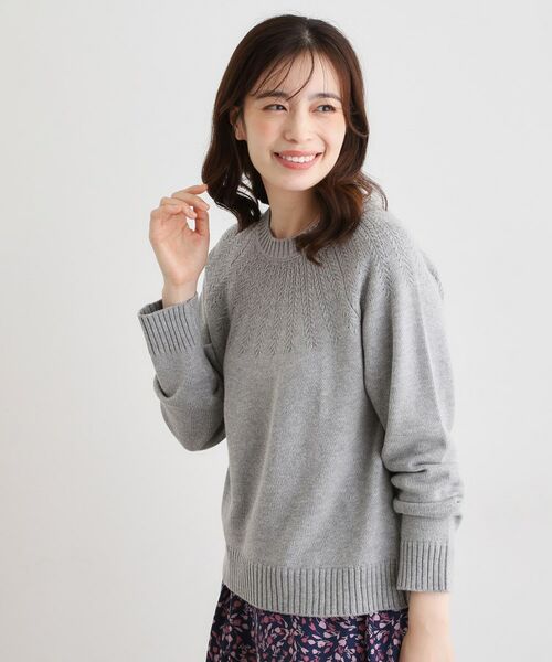 LAURA ASHLEY / ローラ アシュレイ ニット・セーター | 【洗える／同素材アイテムあり】求心ケーブル編み プルオーバーニット | 詳細6