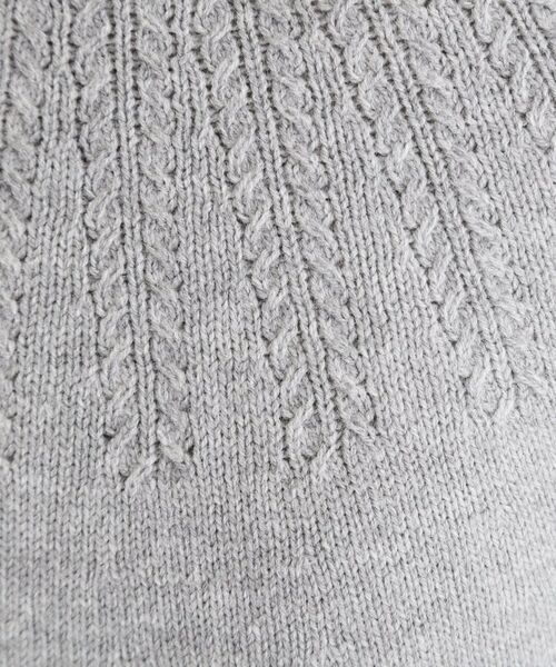 LAURA ASHLEY / ローラ アシュレイ ニット・セーター | 【洗える／同素材アイテムあり】求心ケーブル編み プルオーバーニット | 詳細8