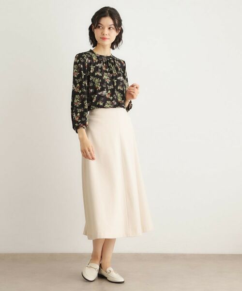 LAURA ASHLEY / ローラ アシュレイ チュニック | 【洗える／ジャージ素材／同柄アイテムあり】ベリーズ スペースド柄チュニック | 詳細2