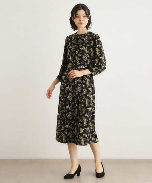 LAURA ASHLEY / ローラ アシュレイ チュニック | 【洗える／ジャージ素材／同柄アイテムあり】ベリーズ スペースド柄チュニック | 詳細3