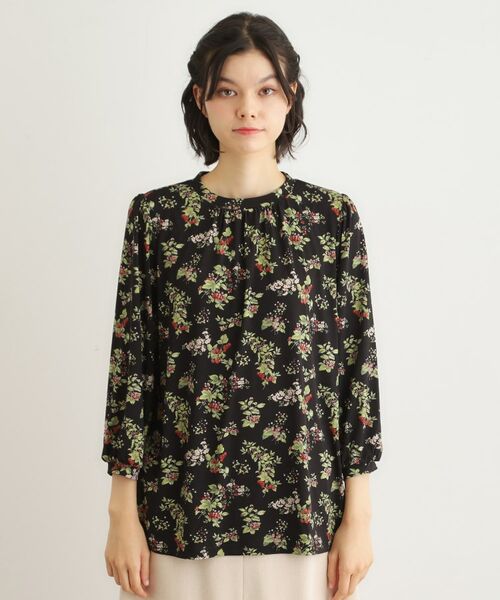 LAURA ASHLEY / ローラ アシュレイ チュニック | 【洗える／ジャージ素材／同柄アイテムあり】ベリーズ スペースド柄チュニック | 詳細5