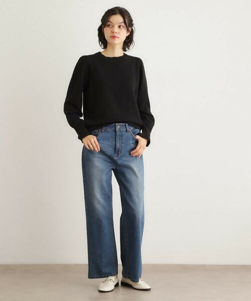 LAURA ASHLEY / ローラ アシュレイ ニット・セーター | 【FOX混／洗える／袖口フリル】 柄編みプルオーバーニット | 詳細10