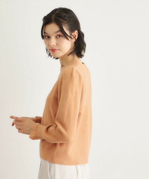 LAURA ASHLEY / ローラ アシュレイ ニット・セーター | 【FOX混／洗える／袖口フリル】 柄編みプルオーバーニット | 詳細13