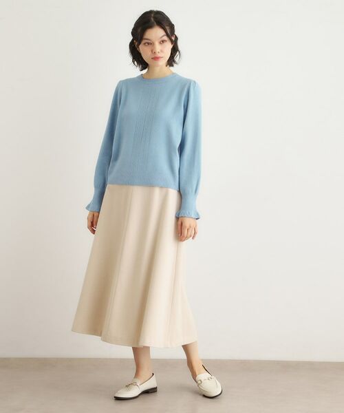 LAURA ASHLEY / ローラ アシュレイ ニット・セーター | 【FOX混／洗える／袖口フリル】 柄編みプルオーバーニット | 詳細18