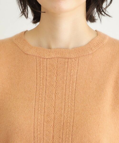 LAURA ASHLEY / ローラ アシュレイ ニット・セーター | 【FOX混／洗える／袖口フリル】 柄編みプルオーバーニット | 詳細24