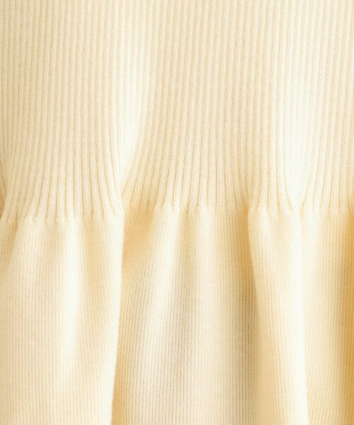 LAURA ASHLEY / ローラ アシュレイ ニット・セーター | 【洗える/ウール混/サスティナブル素材】フリルネックペプラム プルオーバーニット | 詳細4