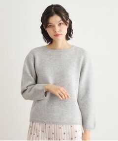 LAURA ASHLEY / ローラ アシュレイ ニット・セーター | 【洗える／ウール混】ミニスパンコール プルオーバーニット