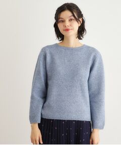 LAURA ASHLEY / ローラ アシュレイ ニット・セーター | 【洗える／ウール混】ミニスパンコール プルオーバーニット