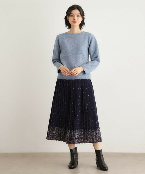 LAURA ASHLEY / ローラ アシュレイ ニット・セーター | 【洗える/ウール混】ミニスパンコール プルオーバーニット | 詳細10