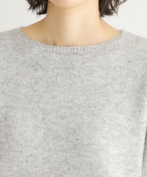 LAURA ASHLEY / ローラ アシュレイ ニット・セーター | 【洗える/ウール混】ミニスパンコール プルオーバーニット | 詳細16