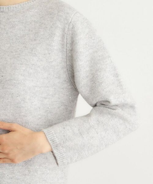 LAURA ASHLEY / ローラ アシュレイ ニット・セーター | 【洗える/ウール混】ミニスパンコール プルオーバーニット | 詳細17