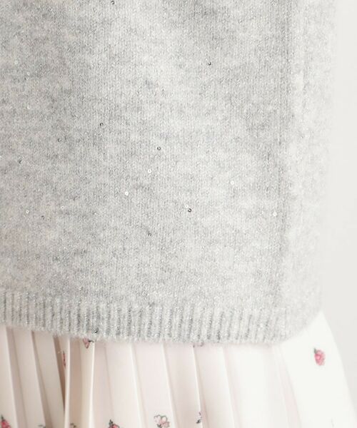 LAURA ASHLEY / ローラ アシュレイ ニット・セーター | 【洗える/ウール混】ミニスパンコール プルオーバーニット | 詳細18