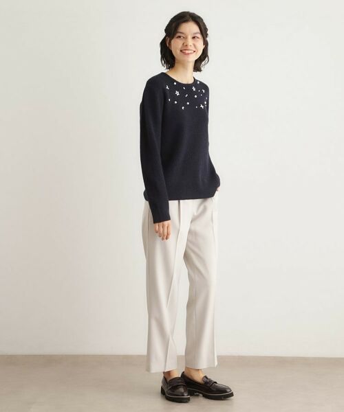 LAURA ASHLEY / ローラ アシュレイ ニット・セーター | 【モヘヤ混／洗える／ビジュー付き】プルオーバーニット | 詳細11