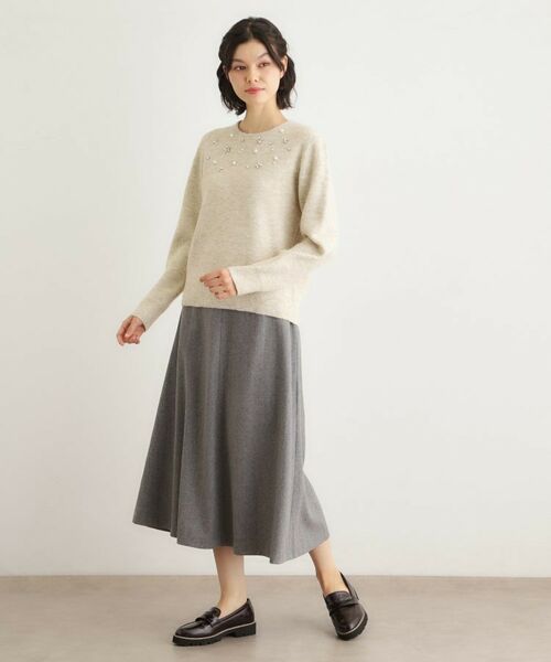 LAURA ASHLEY / ローラ アシュレイ ニット・セーター | 【モヘヤ混／洗える／ビジュー付き】プルオーバーニット | 詳細6