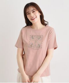 LAURA ASHLEY / ローラ アシュレイ Tシャツ | 【カラー追加！STORY掲載！／コットン100％／3colors】エラビー スカーフ柄 Tシャツ