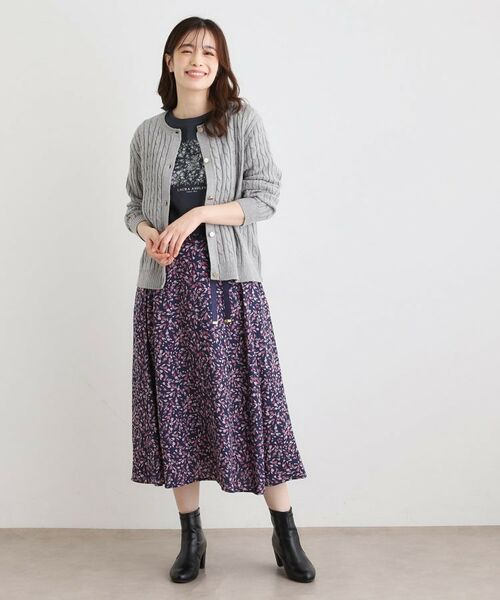 LAURA ASHLEY / ローラ アシュレイ Tシャツ | 【カラー追加！STORY掲載！／コットン100％／3colors】エラビー スカーフ柄 Tシャツ | 詳細11