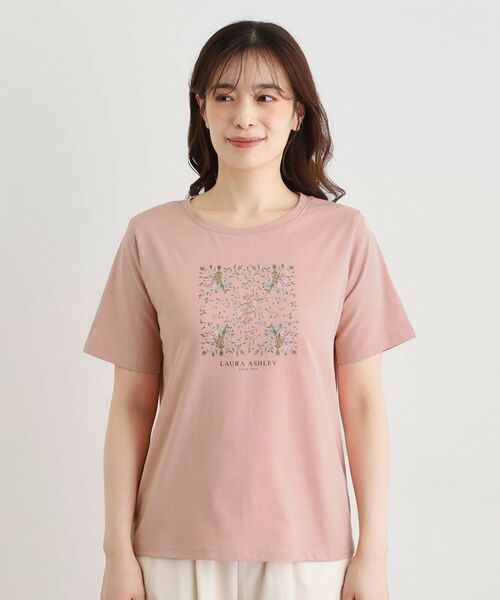 LAURA ASHLEY / ローラ アシュレイ Tシャツ | 【カラー追加！STORY掲載！／コットン100％／3colors】エラビー スカーフ柄 Tシャツ | 詳細13