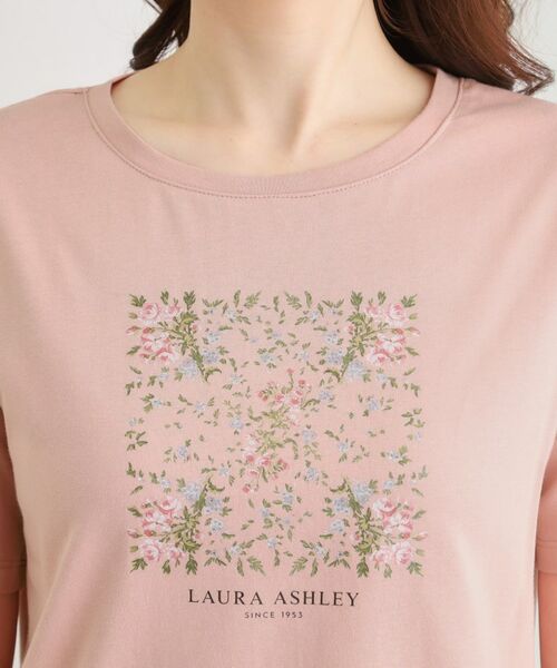 LAURA ASHLEY / ローラ アシュレイ Tシャツ | 【カラー追加！STORY掲載！／コットン100％／3colors】エラビー スカーフ柄 Tシャツ | 詳細16