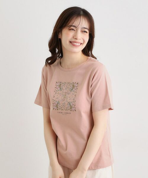 LAURA ASHLEY / ローラ アシュレイ Tシャツ | 【カラー追加！STORY掲載！／コットン100％／3colors】エラビー スカーフ柄 Tシャツ | 詳細6