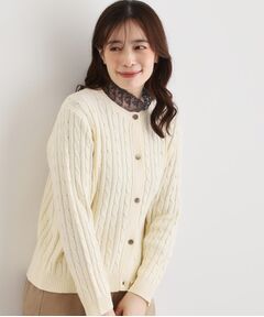 LAURA ASHLEY / ローラ アシュレイ カーディガン・ボレロ | 【洗える／同素材アイテムあり】ケーブル編み ニットカーディガン