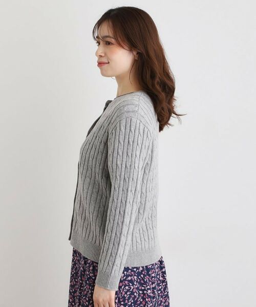 LAURA ASHLEY / ローラ アシュレイ カーディガン・ボレロ | 【洗える／同素材アイテムあり】ケーブル編み ニットカーディガン | 詳細14