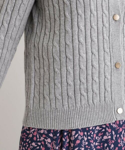 LAURA ASHLEY / ローラ アシュレイ カーディガン・ボレロ | 【洗える／同素材アイテムあり】ケーブル編み ニットカーディガン | 詳細18
