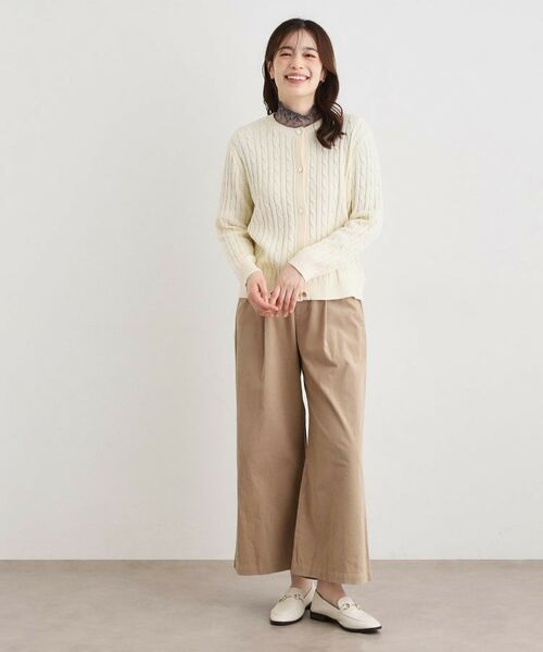 LAURA ASHLEY / ローラ アシュレイ カーディガン・ボレロ | 【洗える／同素材アイテムあり】ケーブル編み ニットカーディガン | 詳細2